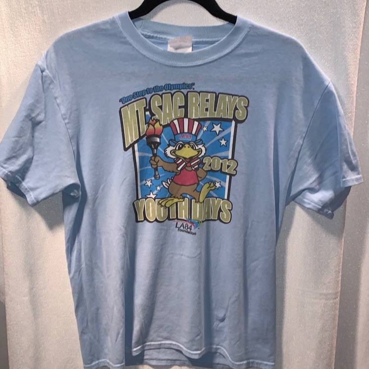 2012 La8 Foundation Volunteer Official Tshirt Blue Size Medium